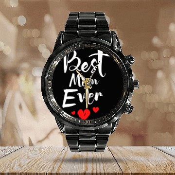 Discover Best Mom Ever Funny design Classic Calendar Steel Band Watch