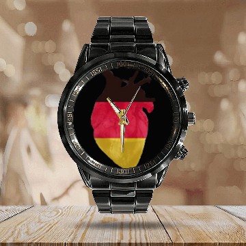 Discover I Love Germany Calendar Steel Band Watch