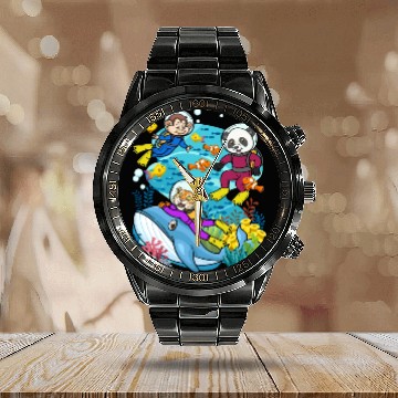 Discover Dragon Dragoff Dragon-Themed Behavioral Switch Calendar Steel Band Watch