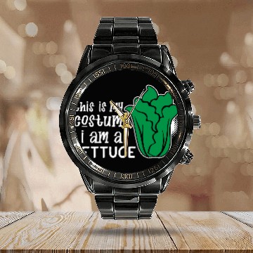 Discover I Am A Lettuce Funny Calendar Steel Band Watch