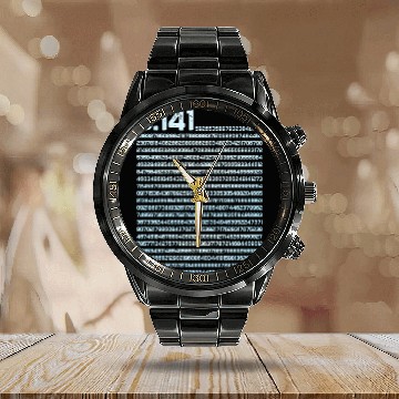 Discover 3.14 Pi Math Teacher Physics Irrational Number Calendar Steel Band Watch