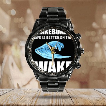 Discover Better on Wake Surfer Gift Calendar Steel Band Watch