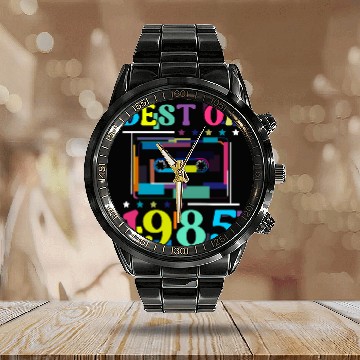 Discover Best Of 1985 | Birthday Calendar Steel Band Watch | Birthday Retro