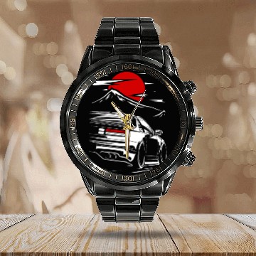 Discover 300ZX JDM Car Calendar Steel Band Watch