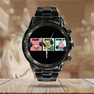 Discover Majin Buu vs Patrick - Funny Anime Gym Calendar Steel Band Watch