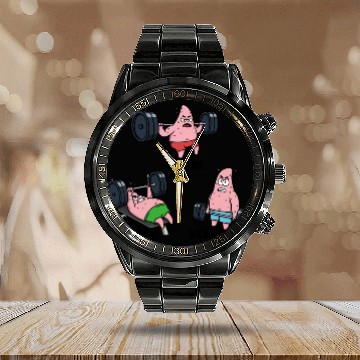 Discover Majin Buu vs Patrick - Funny Anime Workout Calendar Steel Band Watch