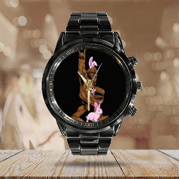 Discover Bigfoot I Hate People Calendar Steel Band Watch