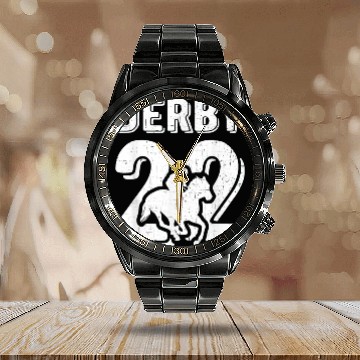 Discover Kentucky Racing 2022 Derby Horse Racing Calendar Steel Band Watch