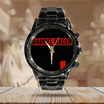 Discover Barrel Racer Racing Horse Riding Mom Mothers day Calendar Steel Band Watch