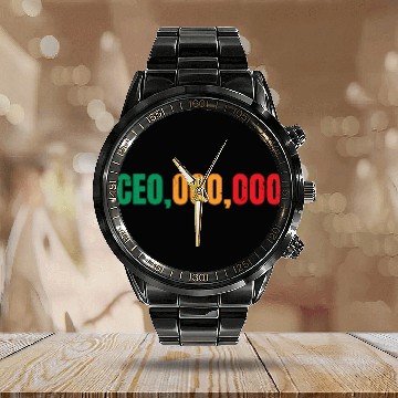 Discover Entrepreneur Minded Business Lifestyle Gifts Idea Calendar Steel Band Watch
