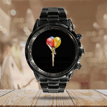 Discover Balloons Weird Funny Calendar Steel Band Watch