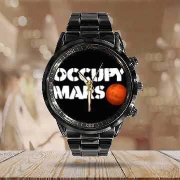 Discover Occupy Mars Calendar Steel Band Watch
