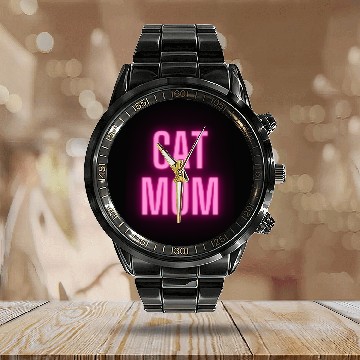 Discover CAT mom Calendar Steel Band Watch