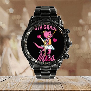 Discover 8th Grade Miss Ballet Back To School Girls Calendar Steel Band Watch