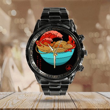 Discover Spaghetti Bolognese - Italian Noodles - Japanese R Calendar Steel Band Watch