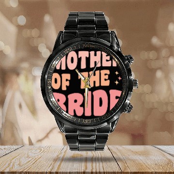 Discover Mother Of The Bride Bridal Party Calendar Steel Band Watch