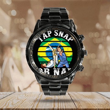 Discover Tap Snap Or Nap - BJJ Brazilian Jiu Jitsu Calendar Steel Band Watch
