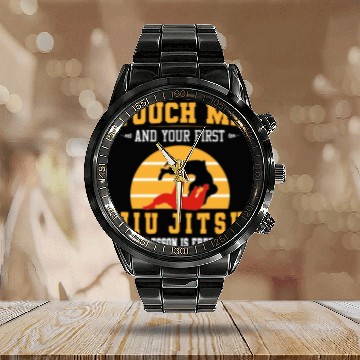 Discover Touch Me and Your First Jiu Jitsu Lesson is Free Calendar Steel Band Watch