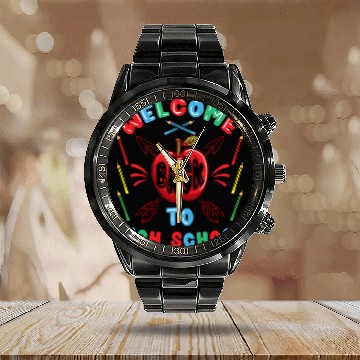 Discover Welcome Back To High School First Day Of School Calendar Steel Band Watch
