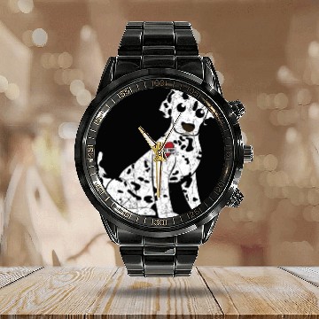 Discover Spot Squad Dalmatian Owner Dog Lover Mothers Day Calendar Steel Band Watch