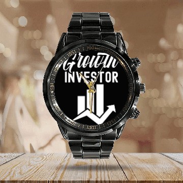 Discover Growth Investor Shareholder Invest Investing Calendar Steel Band Watch