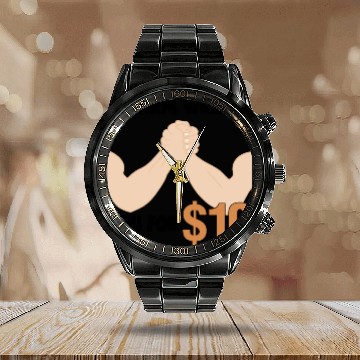 Discover Arm Wrestling Funny Muscle Man Arm Fighting Calendar Steel Band Watch