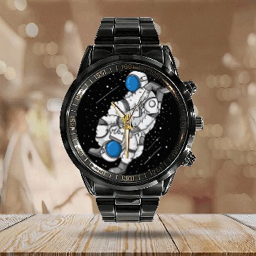 Discover Astronaut Jiu Jitsu Martial Arts MMA Gift Calendar Steel Band Watch