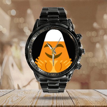 Discover Hug Hugging Candy Corn Halloween Costume Calendar Steel Band Watch