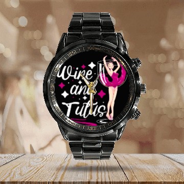 Discover Ballet Ballerina Dance Dancer Dancing Ballet Gift Calendar Steel Band Watch