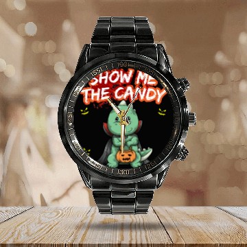 Discover Show Me The Candy Halloween Costume Trick Or Treat Calendar Steel Band Watch