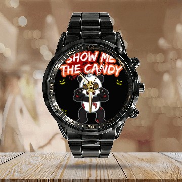 Discover Show Me The Candy Halloween Costume Trick Or Treat Calendar Steel Band Watch