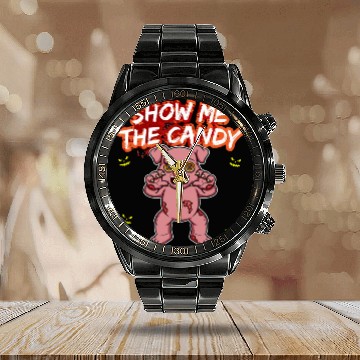 Discover Show Me The Candy Halloween Costume Trick Or Treat Calendar Steel Band Watch