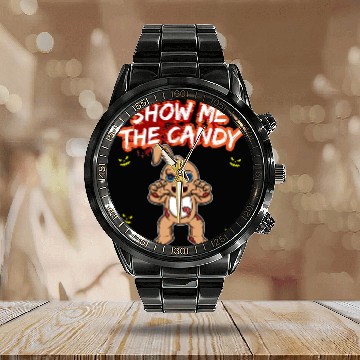Discover Show Me The Candy Halloween Costume Trick Or Treat Calendar Steel Band Watch