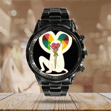 Discover love monkey Calendar Steel Band Watch