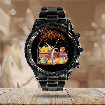 Discover Let Us Come Before Him With Thanksgiving Calendar Steel Band Watch