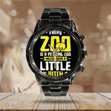 Discover Zookeeper Petting Wildlife Zookeeping Nature Calendar Steel Band Watch