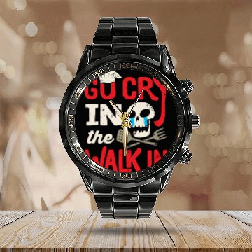 Discover Chef Design ,Kitchen Chef Culinary Cook Calendar Steel Band Watch