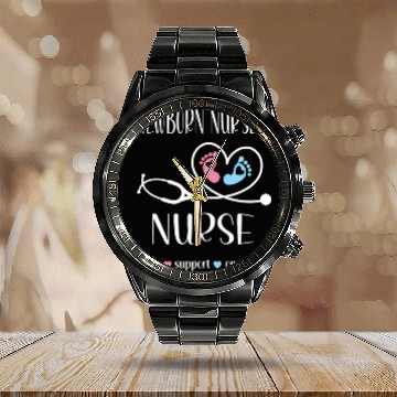 Discover Newborn Nursery Nurse Newborn Nursery Nursing Gift Calendar Steel Band Watch