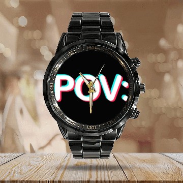 Discover POV: You wear TikTok Meme Prints Calendar Steel Band Watch