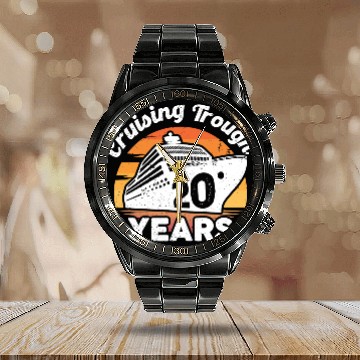 Discover Cruising Trough 20 Years Anniversary Calendar Steel Band Watch