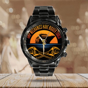 Discover Ship Mechanic Calendar Steel Band Watch