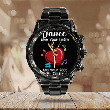 Discover Dance Gift For Dancer Dancing Calendar Steel Band Watch