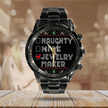 Discover Naughty Nice Jewelry Maker, Matching Christmas Calendar Steel Band Watch