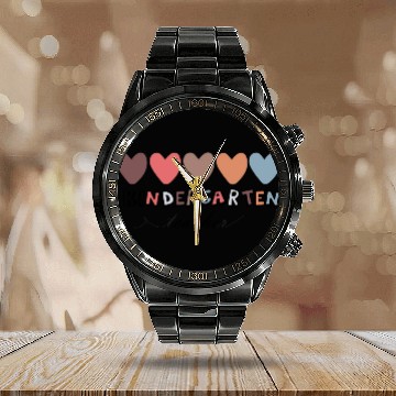 Discover Kindergarten Teacher Calendar Steel Band Watch Women Teaching Calendar Steel Band Watch