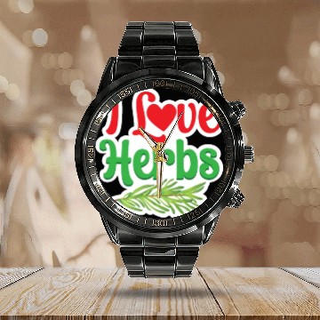 Discover I Love Herbs Gardening Herb Herbalism Herbalist Calendar Steel Band Watch