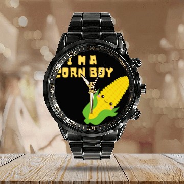 Discover Corn Boy - Corntastic Design Corn Kid Calendar Steel Band Watch