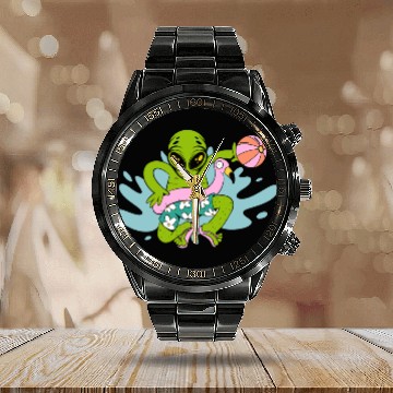 Discover Alien Believer Inflatable Sphere Squad Water Ball Calendar Steel Band Watch