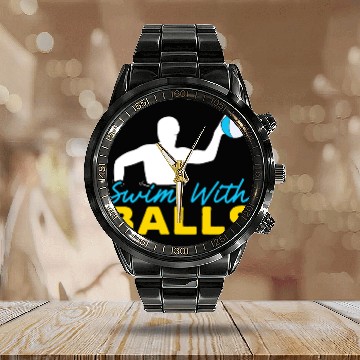 Discover Swim With Balls Inflatable Sphere Water Ball Calendar Steel Band Watch
