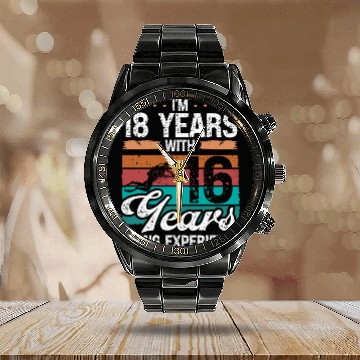Discover 34 Birthday Idea Scuba Diving 34 Year Old Diver Calendar Steel Band Watch