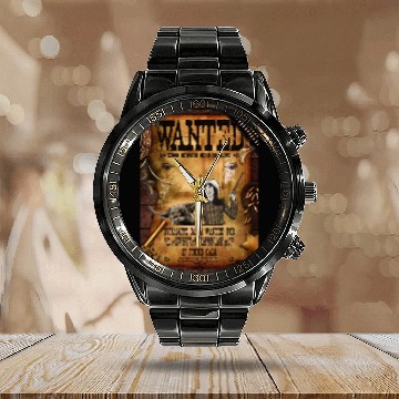Discover The Cowgirl Wanted Design Calendar Steel Band Watch